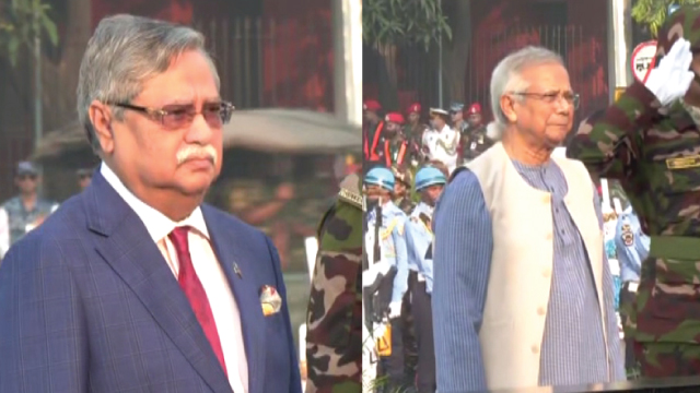 আজ সশস্ত্র বাহিনী দিবস, শিখা অনির্বাণে রাষ্ট্রপতি ও প্রধান উপদেষ্টার শ্রদ্ধা